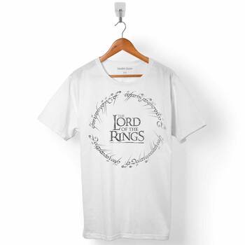 LOTR LORD OF THE RINGS YÜZÜKLERİN EFENDİSİ LOGO ERKEK TİŞÖRT - 1