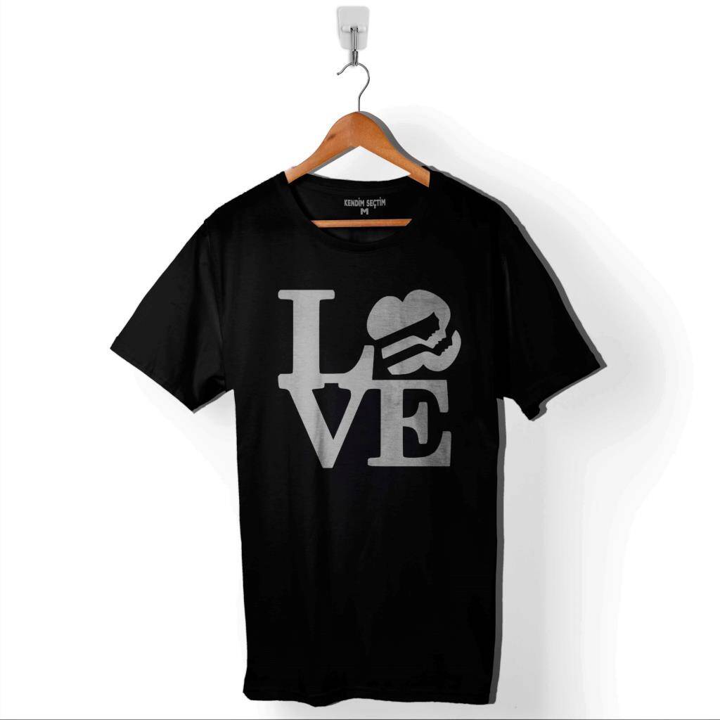 Love Dance Life Dansı Seviyorum Hip Hop Sanat Baskılı Tişört Unisex T-Shirt - 1