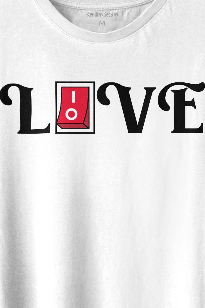 Love Live Tipografi Anahatar Baskılı Tişört Unisex T-shirt (1)