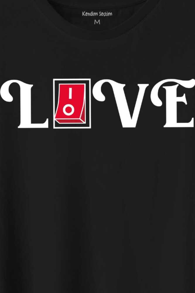 Love Live Tipografi Anahatar Baskılı Tişört Unisex T-Shirt - 2