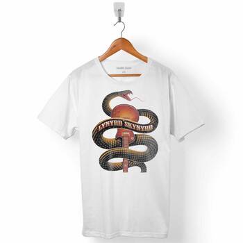 LYNYRD SKYNYRD SNAKE COBRA GUITAR MUSIC ERKEK TİŞÖRT - 1