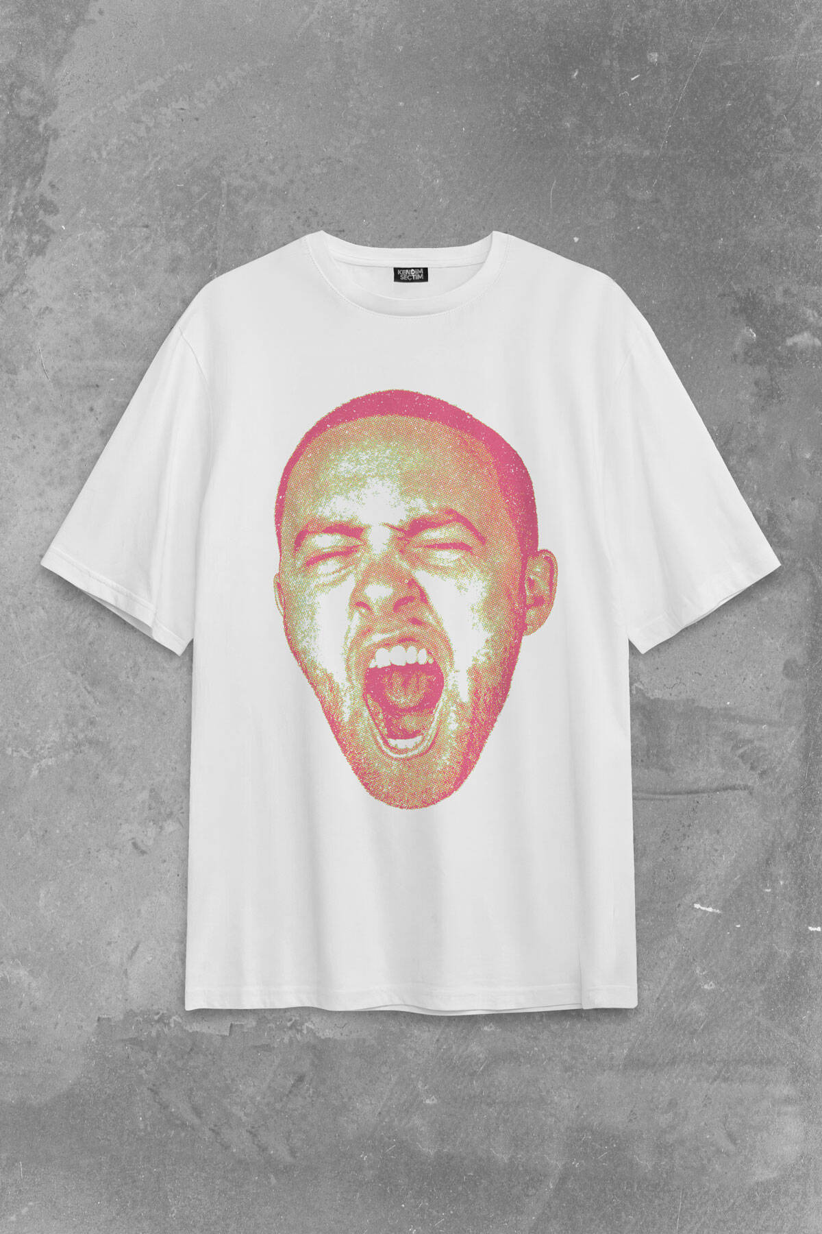 Mac Miller T-shirt Rap Hip Hop Kafa Baskılı Beyaz Oversize Tişört - 1