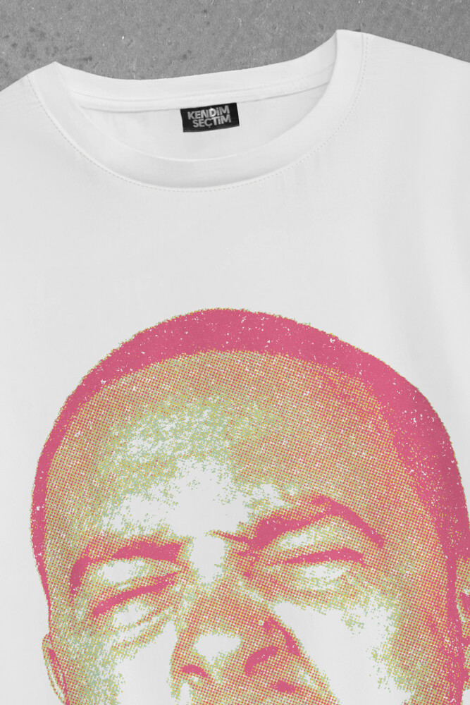 Mac Miller T-shirt Rap Hip Hop Kafa Baskılı Beyaz Oversize Tişört - 3