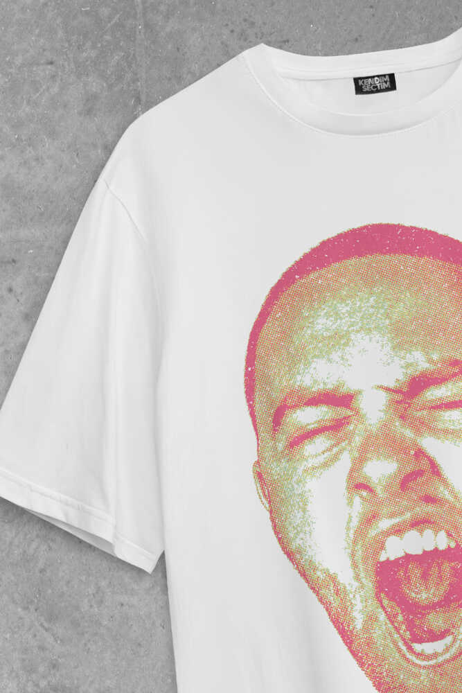 Mac Miller T-shirt Rap Hip Hop Kafa Baskılı Beyaz Oversize Tişört (1)