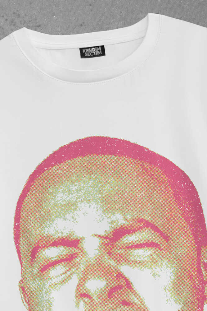 Mac Miller T-shirt Rap Hip Hop Kafa Baskılı Beyaz Oversize Tişört - 3