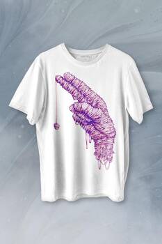 Mano Duo El Mumya Baskılı Tişört Unisex T-shirt - 1