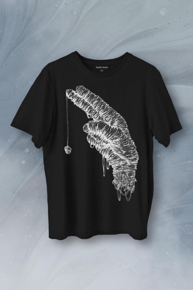 Mano Duo El Mumya Baskılı Tişört Unisex T-Shirt - 1