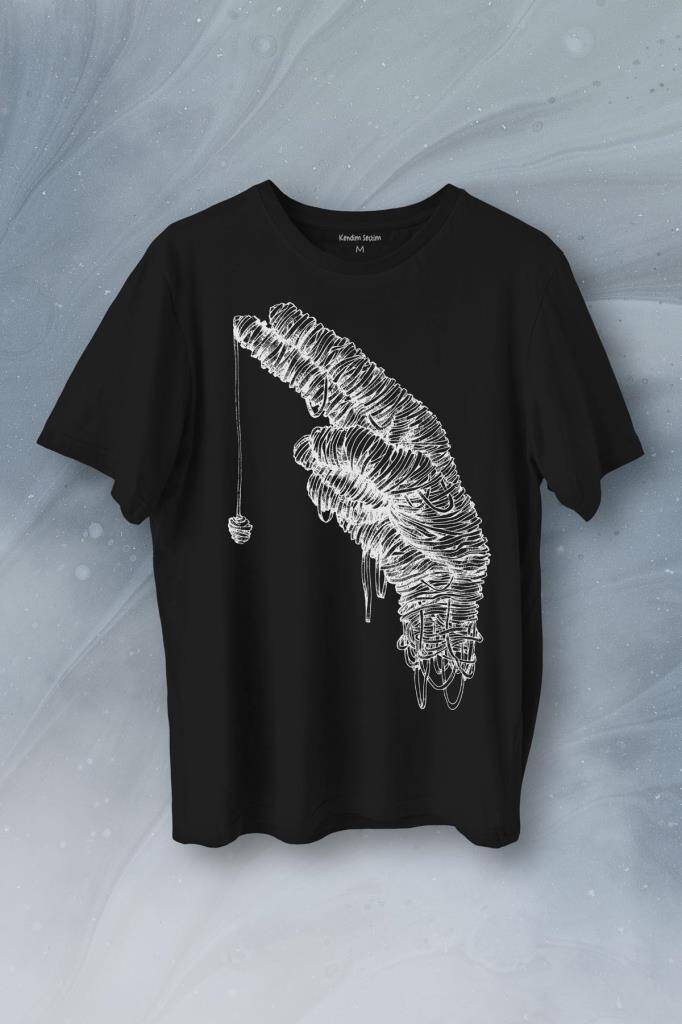 Mano Duo El Mumya Baskılı Tişört Unisex T-Shirt - 1