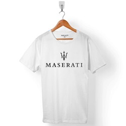 MASERATI LOGO BLACK ERKEK TİŞÖRT - 1