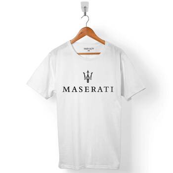 MASERATI LOGO BLACK ERKEK TİŞÖRT - 1