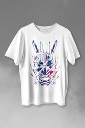 Mask Hannya Demon Japonca Japanese Maske Oni Baskılı Tişört Unisex T-shirt - 1