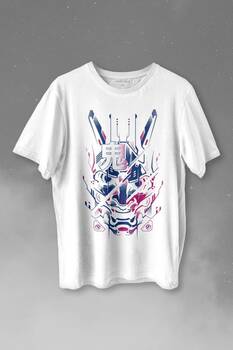 Mask Hannya Demon Japonca Japanese Maske Oni Baskılı Tişört Unisex T-shirt - 1