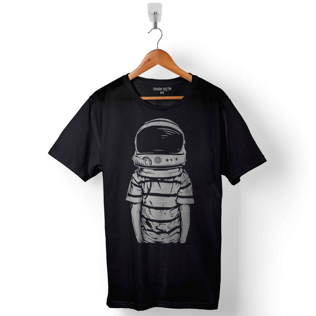 Masum Uçan Astronot Cosmos Gezegen Galaksi Uzay Baskılı Tişört Unisex T-Shirt - 1