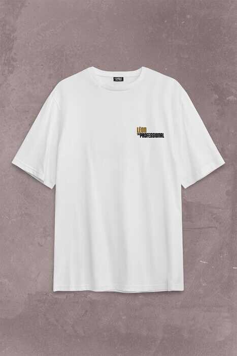 Mathilda Leon The Professional Sevginin Gücü Sırt Ön Baskılı Oversize Tişört Unisex T-Shirt - 1