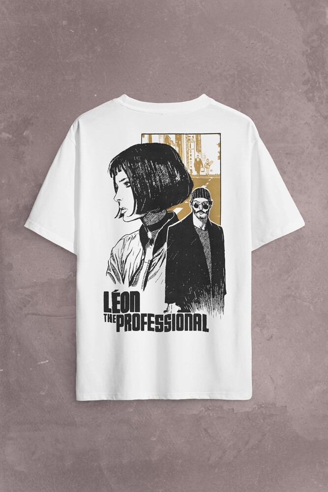 Mathilda Leon The Professional Sevginin Gücü Sırt Ön Baskılı Oversize Tişört Unisex T-Shirt - 2