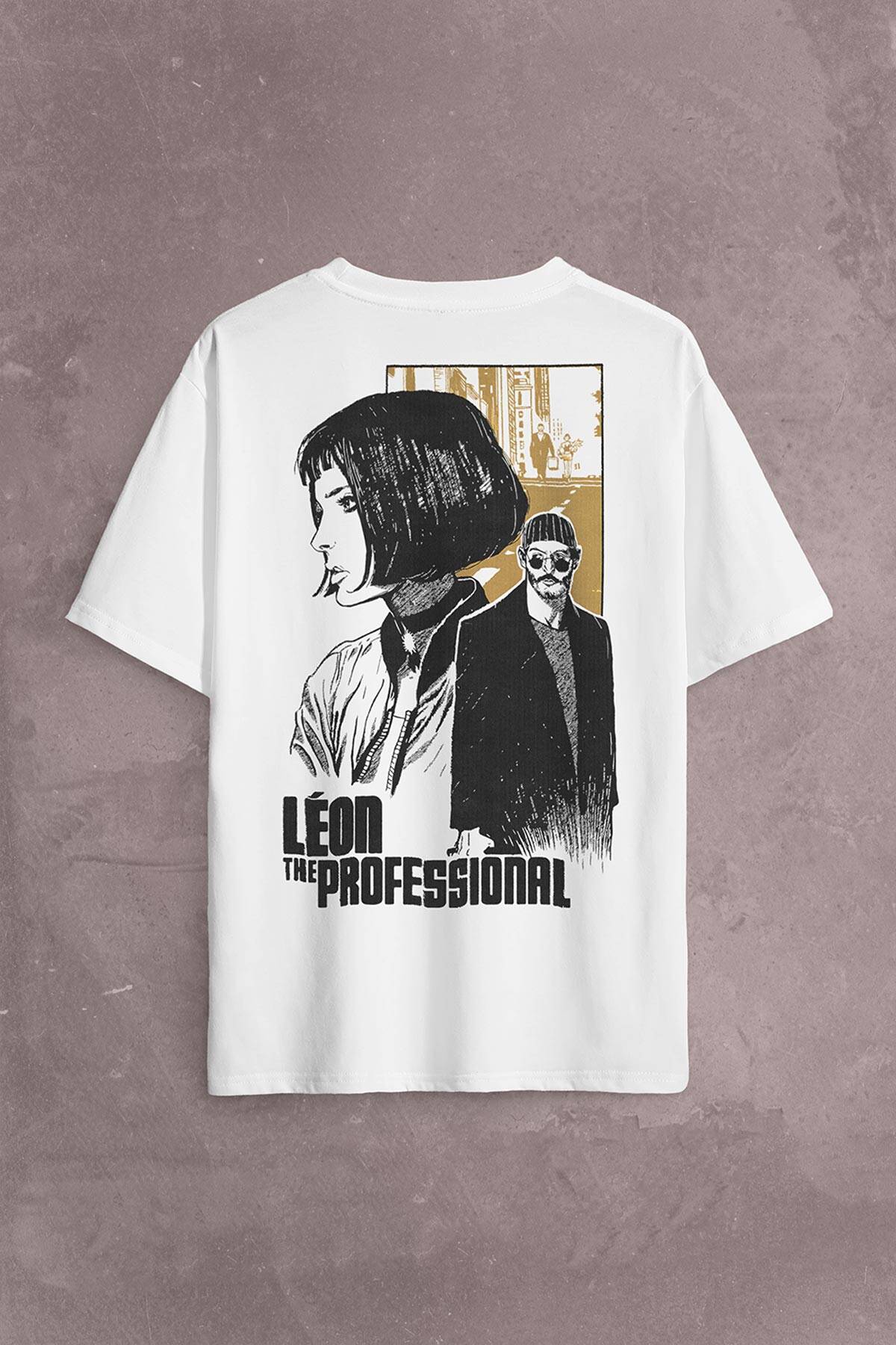 Mathilda Leon The Professional Sevginin Gücü Sırt Ön Baskılı Oversize Tişört Unisex T-Shirt (1)