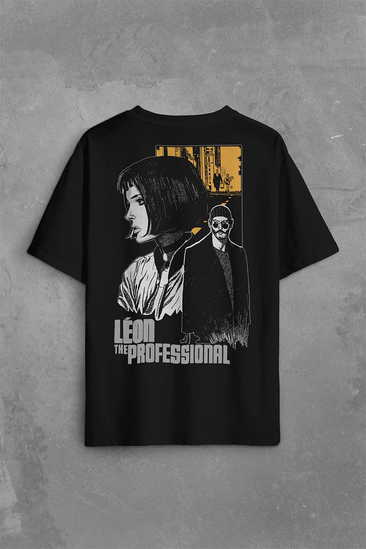 Mathilda Leon The Professional Sevginin Gücü Sırt Ön Baskılı Oversize Tişört Unisex T-Shirt (1)