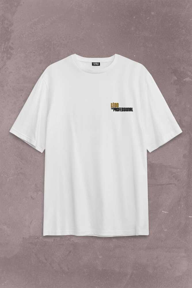 Mathilda Leon The Professional Sevginin Gücü Sırt Ön Baskılı Oversize Tişört Unisex T-Shirt - 1