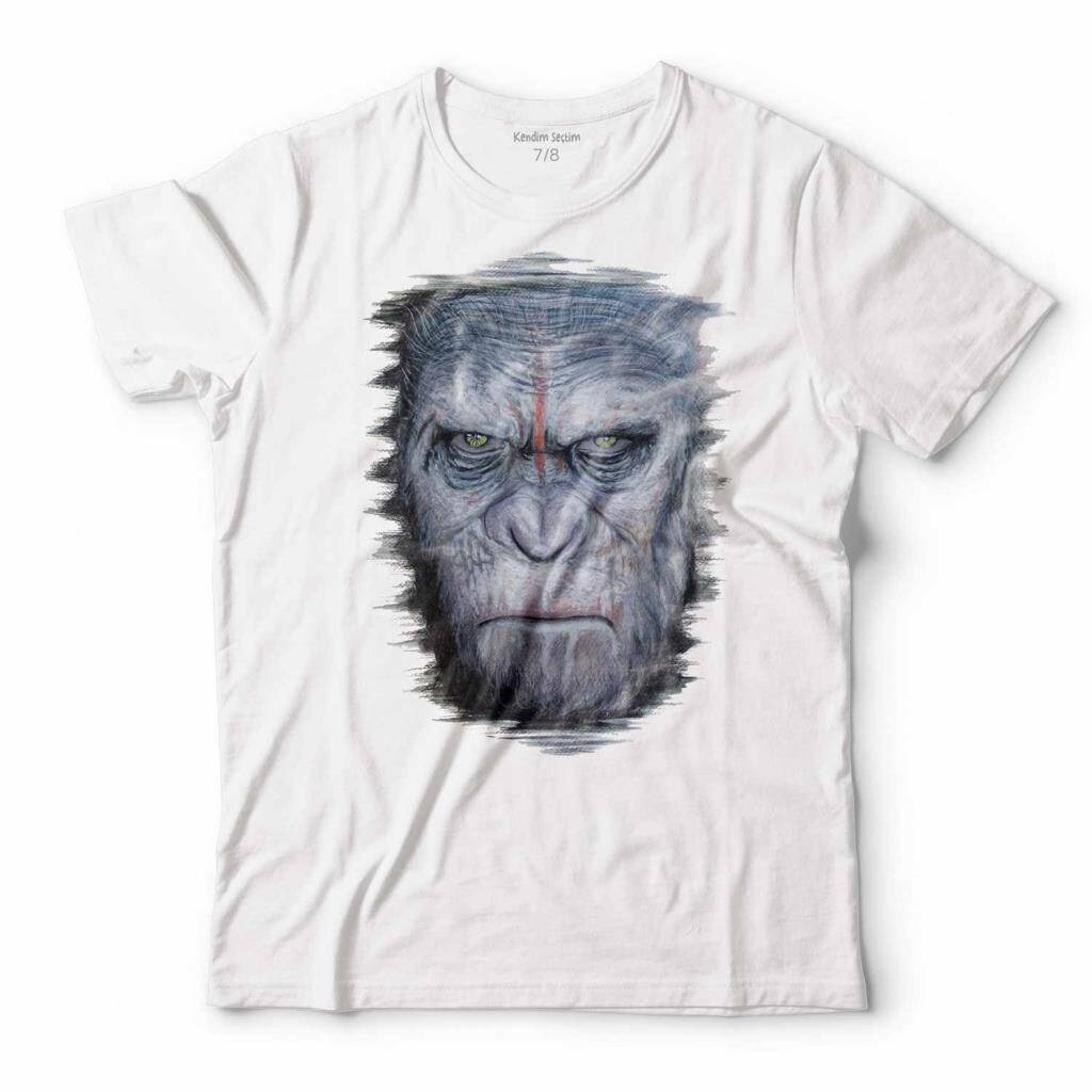 MAYMUNLAR CEHENNEMİ CAESAR EVRİM EVOLUTION MAYMUN WAR PLANET APES ÇOCUK TİŞÖRT - 1