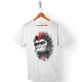 MAYMUNLAR CEHENNEMİ CAESAR EVRİM EVOLUTION MAYMUN WAR PLANET APES ERKEK TİŞÖRT - 1