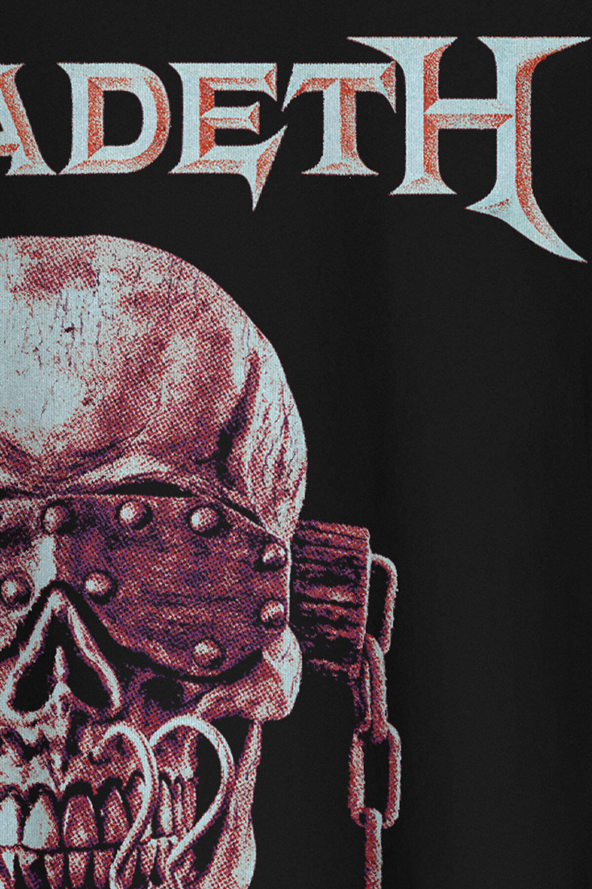 Megadeth Siyah Oversize Tişört Guitar Gitar Heavy Metal Skull Vic Baskılı Unisex T-shirt - 5