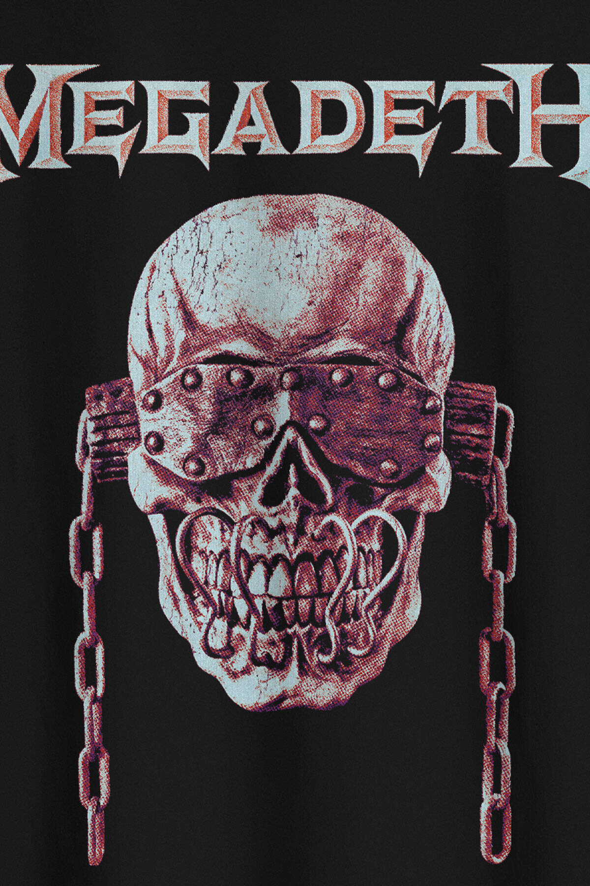 Megadeth Siyah Oversize Tişört Guitar Gitar Heavy Metal Skull Vic Baskılı Unisex T-shirt - 3