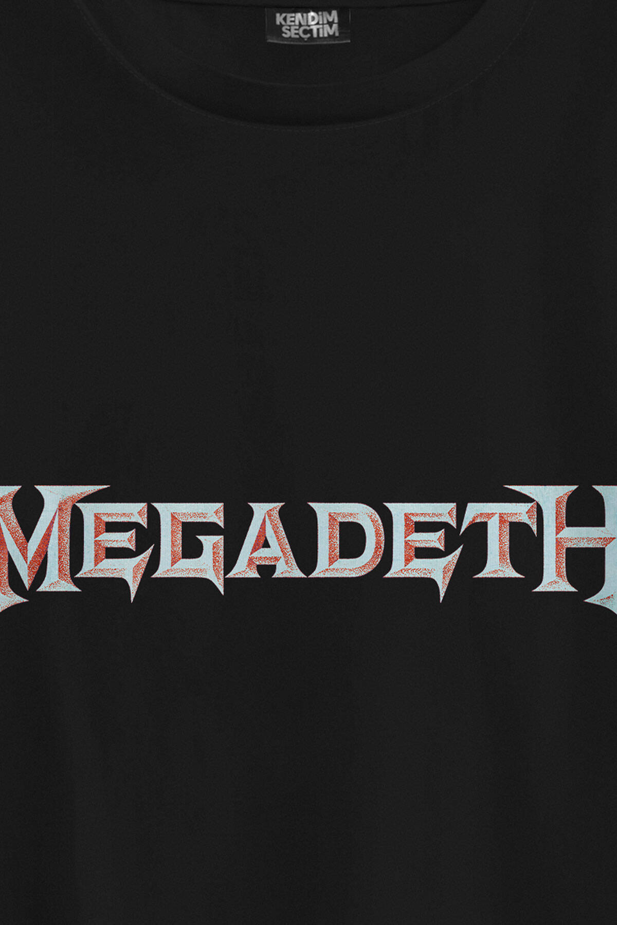Megadeth Siyah Oversize Tişört Guitar Gitar Heavy Metal Skull Vic Baskılı Unisex T-shirt - 6
