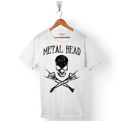 METAL HEAD SKULL KURU KAFA METALLICAERKEK TİŞÖRT - 1