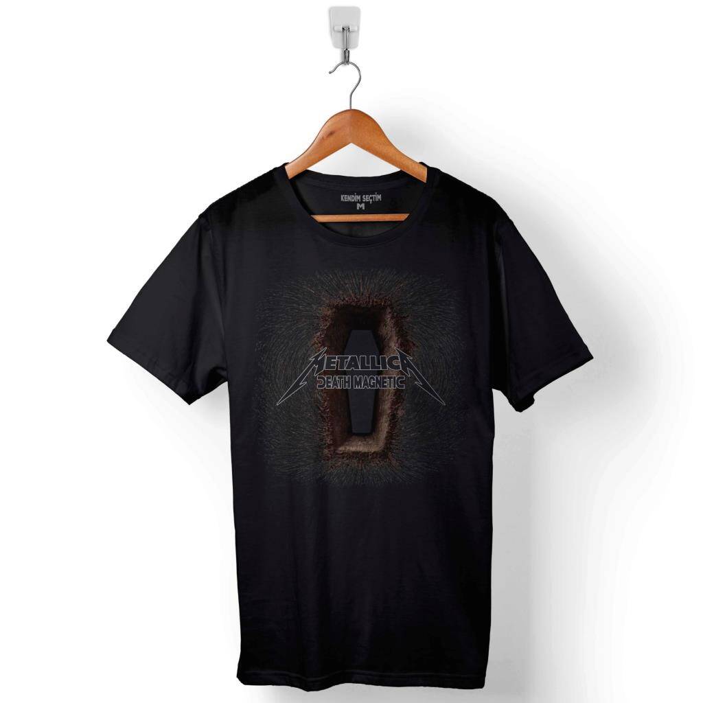 Metallica Death Magnetic Manyetic Baskılı Tişört Unisex T-Shirt - 1