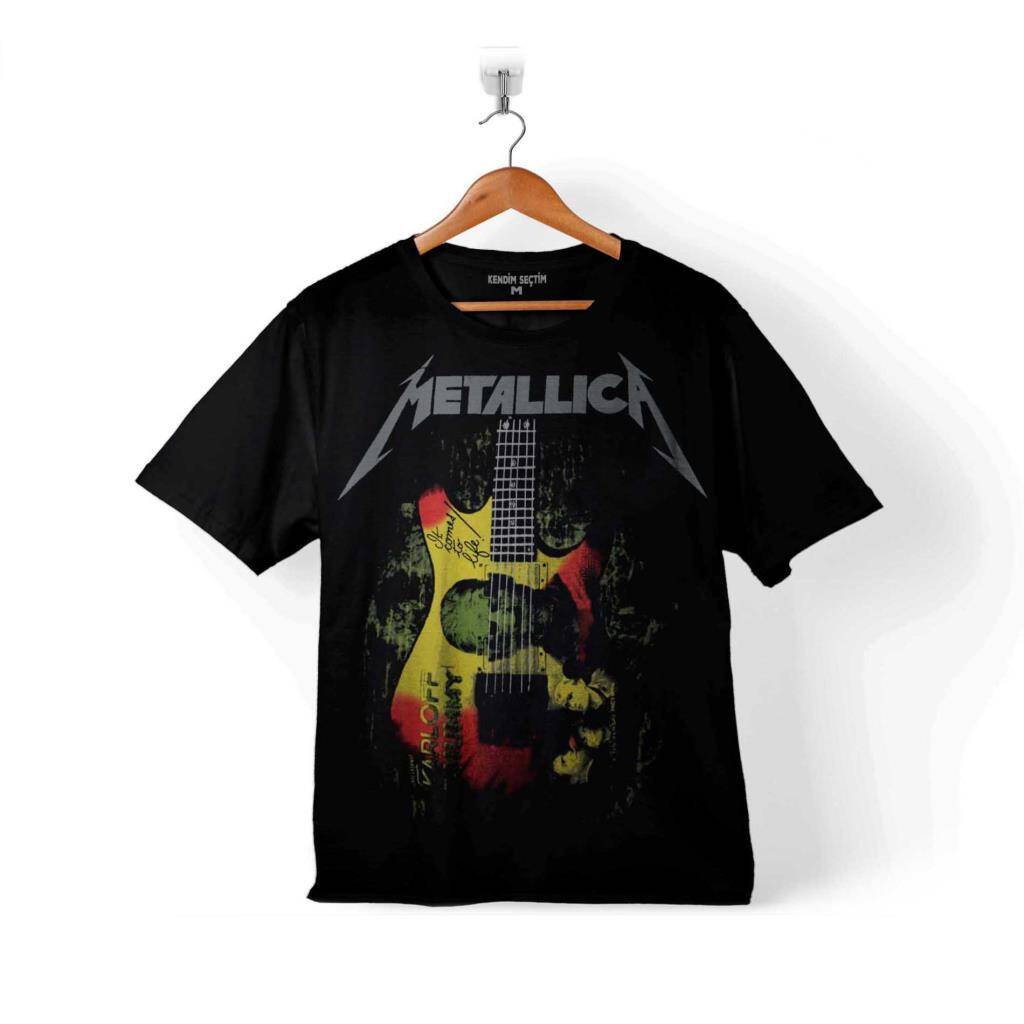 METALLİCA KİRK OUİJA BOARD GUİTAR ROCK GİTAR ÇOCUK TİŞÖRT - 1