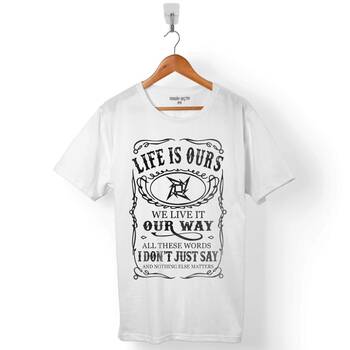 METALLICA LIFE IS OURS WE LIFE IT OUR WAY DAISIES ERKEK TİŞÖRT - 1