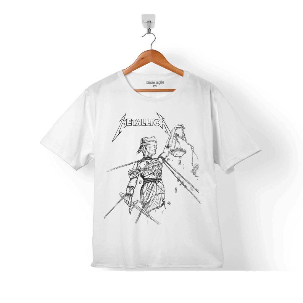 METALLICA LOGO AND JUSTICE FOR ALL ÇOCUK TİŞÖRT - 1