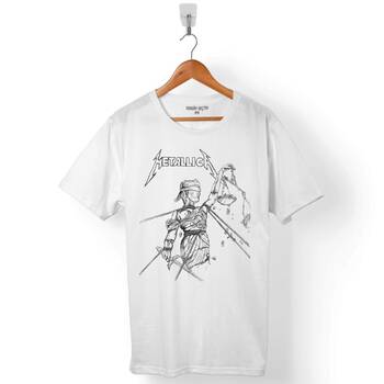 METALLICA LOGO AND JUSTICE FOR ALL ERKEK TİŞÖRT - 1