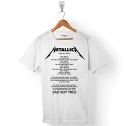 METALLICA SAD BUT TRUE DEPRESYON ŞİİRİ ERKEK TİŞÖRT - 1