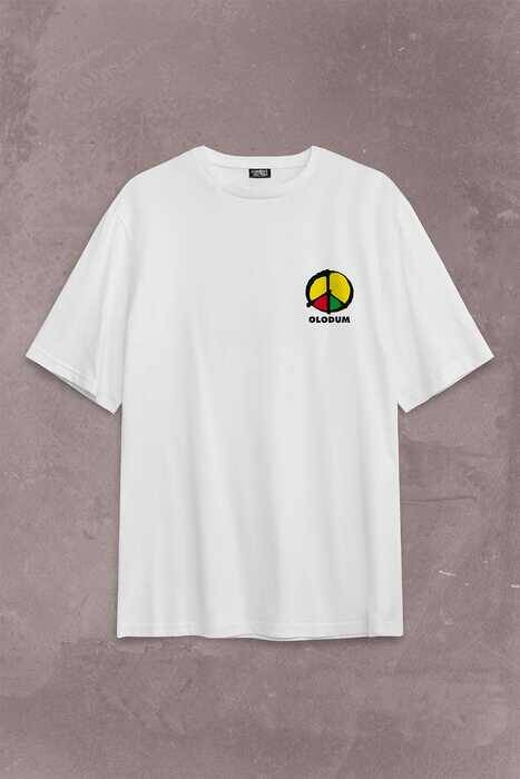 Michael Jackson Olodum They Dont Don'T Care Sırt Ön Baskılı Oversize Tişört Unisex T-Shirt - 1