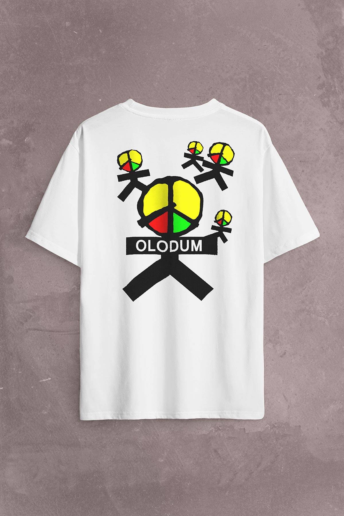 Michael Jackson Olodum They Dont Don'T Care Sırt Ön Baskılı Oversize Tişört Unisex T-Shirt (1)