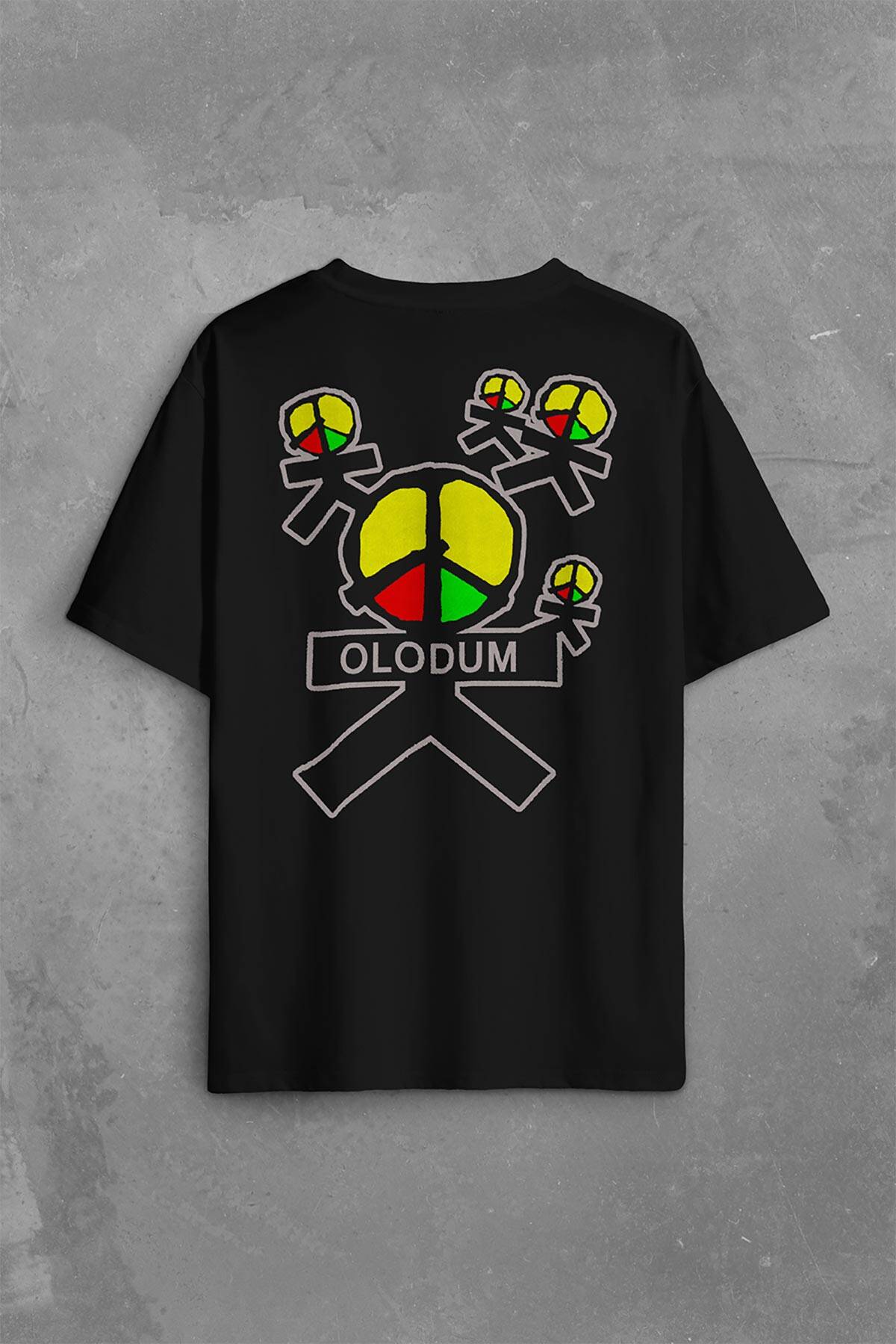 Michael Jackson Olodum They Dont Don'T Care Sırt Ön Baskılı Oversize Tişört Unisex T-Shirt (1)