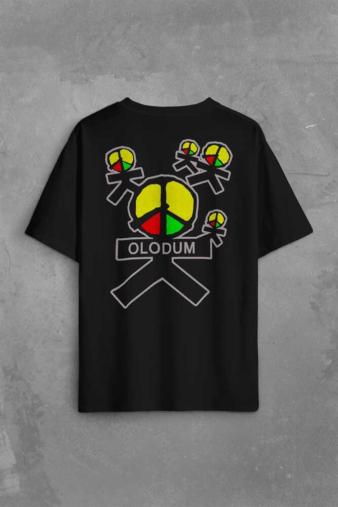 Michael Jackson Olodum They Dont Don'T Care Sırt Ön Baskılı Oversize Tişört Unisex T-Shirt (1)