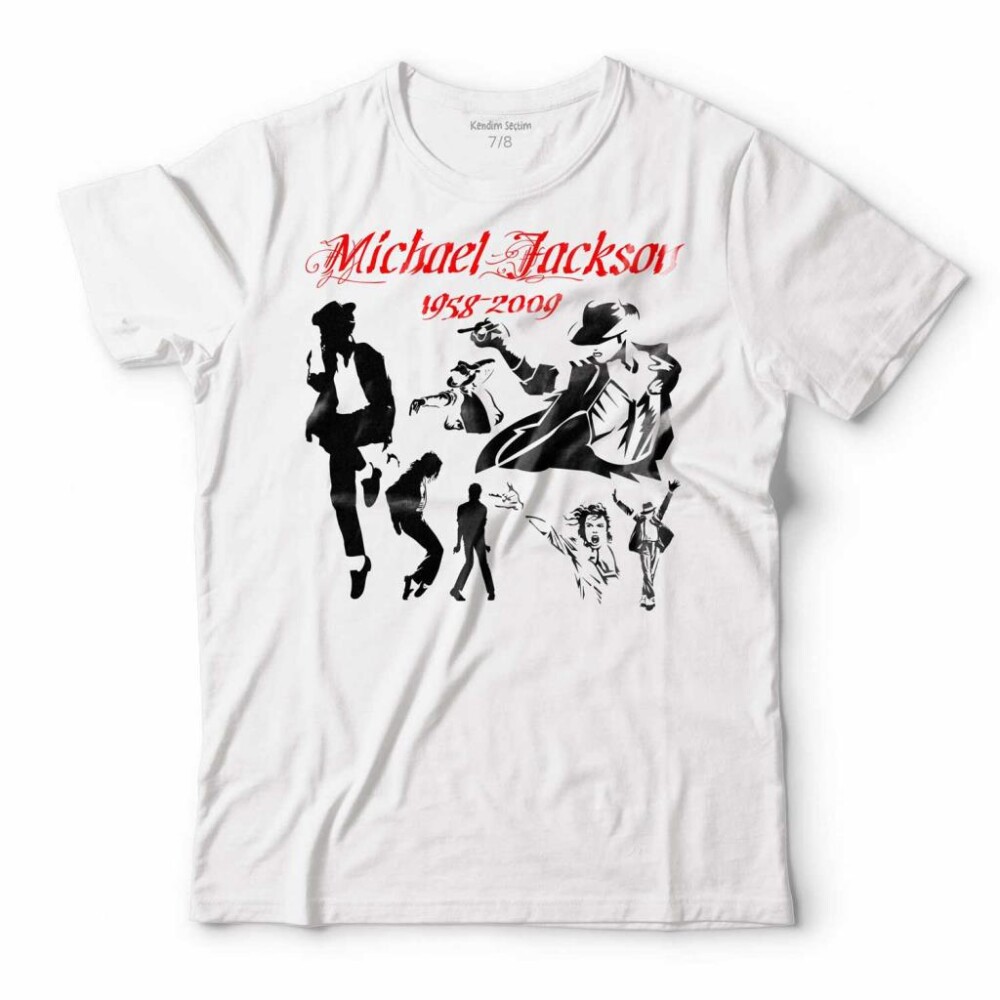 MICHAEL JACKSON SULHOUETTE ÇOCUK TİŞÖRT - 1