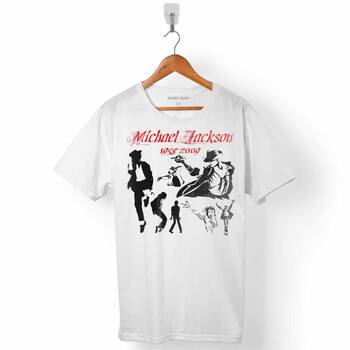 MICHAEL JACKSON SULHOUETTE ERKEK TİŞÖRT - 1