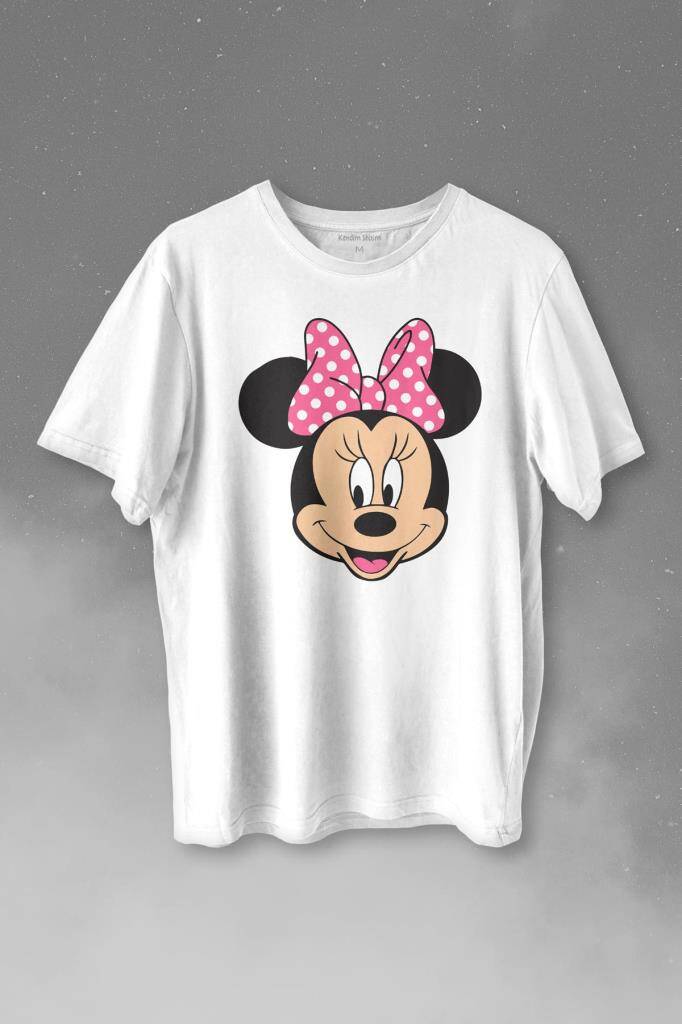 Mıckey Mınnıe Mouse Çocuk Kız Baskılı Tişört Unisex T-shirt - 1