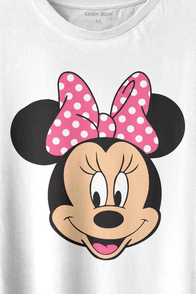 Mıckey Mınnıe Mouse Çocuk Kız Baskılı Tişört Unisex T-shirt - 2