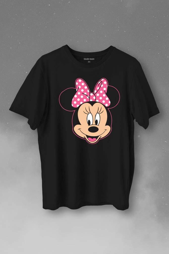 Mickey Mınnıe Mouse Çocuk Kız Baskılı Tişört Unisex T-Shirt - 1