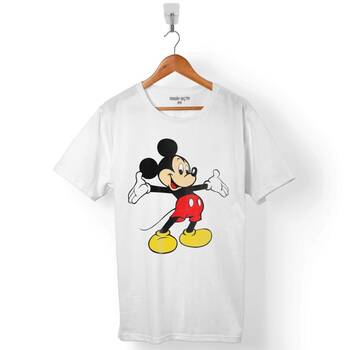 MICKEY MOUSE LOGO HAPİSHANE ERKEK TİŞÖRT - 1