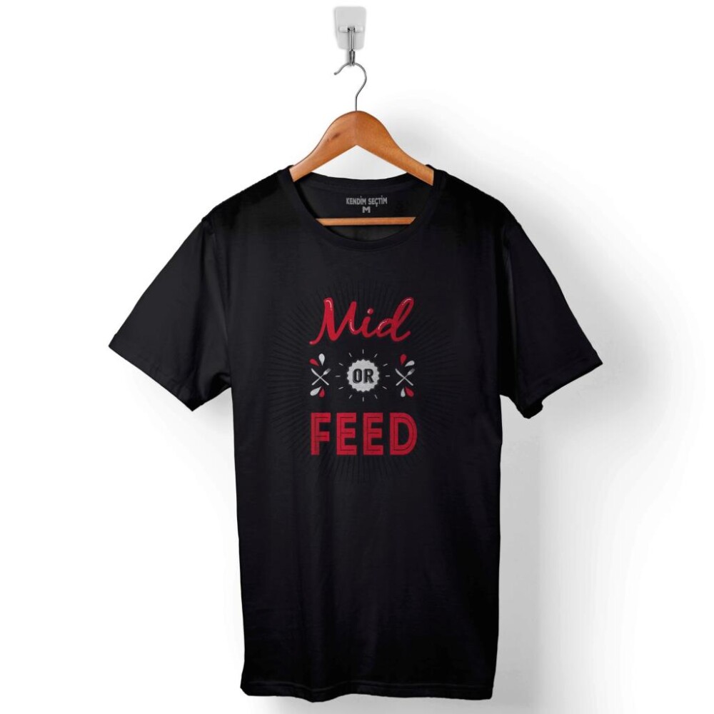 Mıd Or Feed Dota 2 Dota2 Logo Baskılı Tişört Unisex T-Shirt - 1