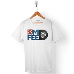 MID OR FEED DOTA 2 DOTA2 LOGO ERKEK TİŞÖRT - 1