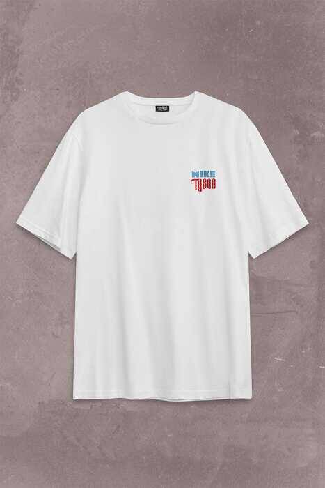 Mike Tyson Boks Box Spor Kral Ring Sırt Ön Baskılı Oversize Tişört Unisex T-Shirt - 2
