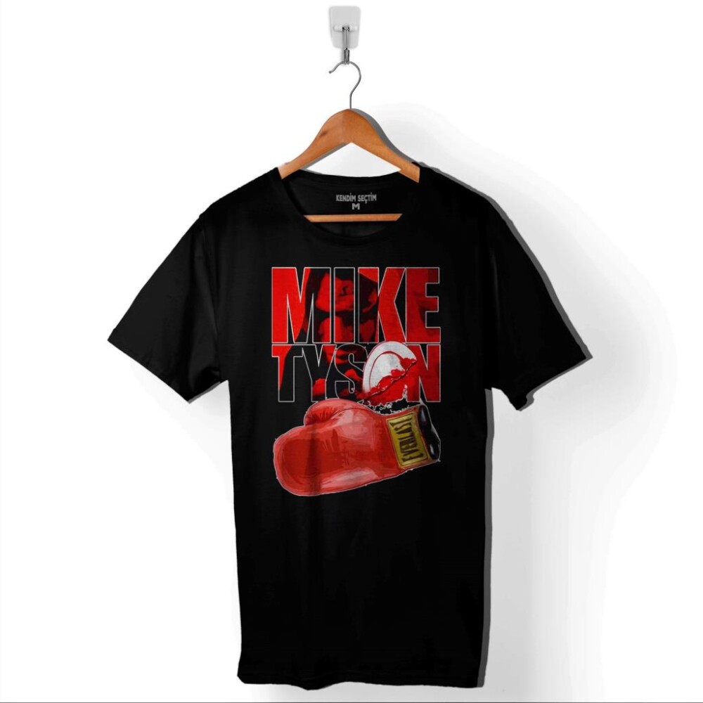 Mıke Tyson Boks Dövüş Boksör Şampiyon Champions Baskılı Tişört Unisex T-Shirt - 1