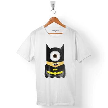 MİNYONLAR MINNIONS BATMAN SÜPER KAHRAMAN HERO ERKEK TİŞÖRT - 1