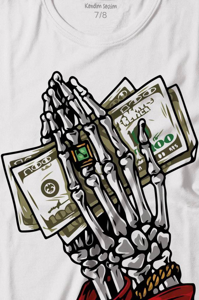 Money My Pocket Baskılı Tişört Çocuk T-shirt (1)
